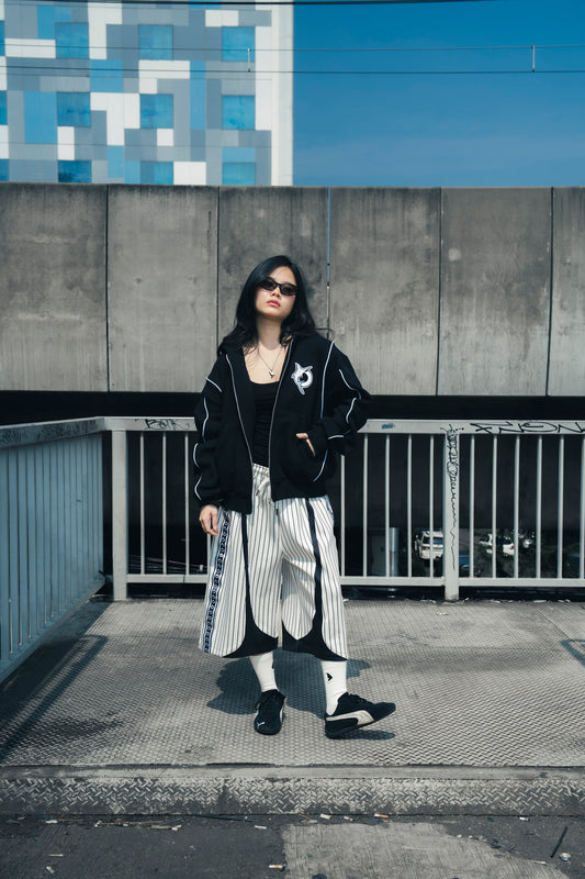 AFTERMARKS DOUBLEZIP HOODIE - BLACK