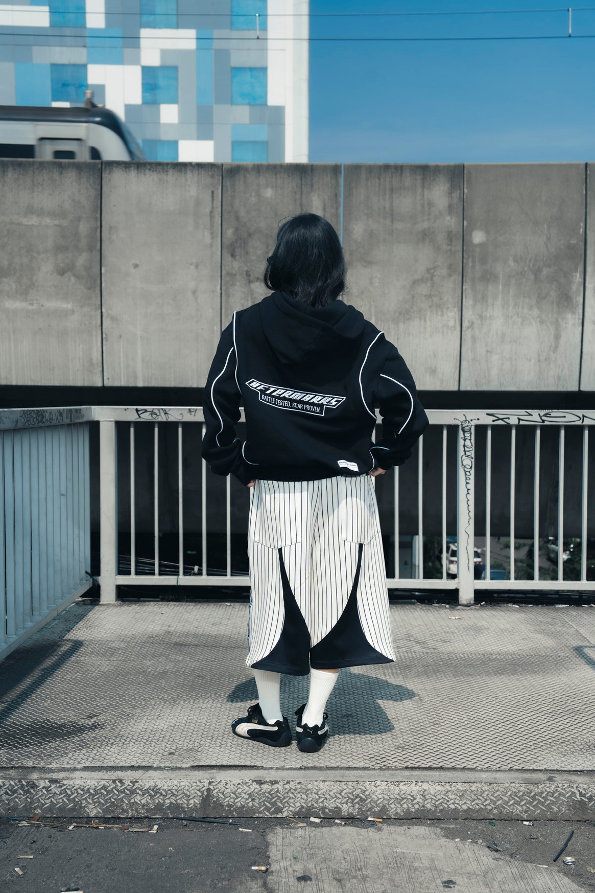 AFTERMARKS DOUBLEZIP HOODIE - BLACK
