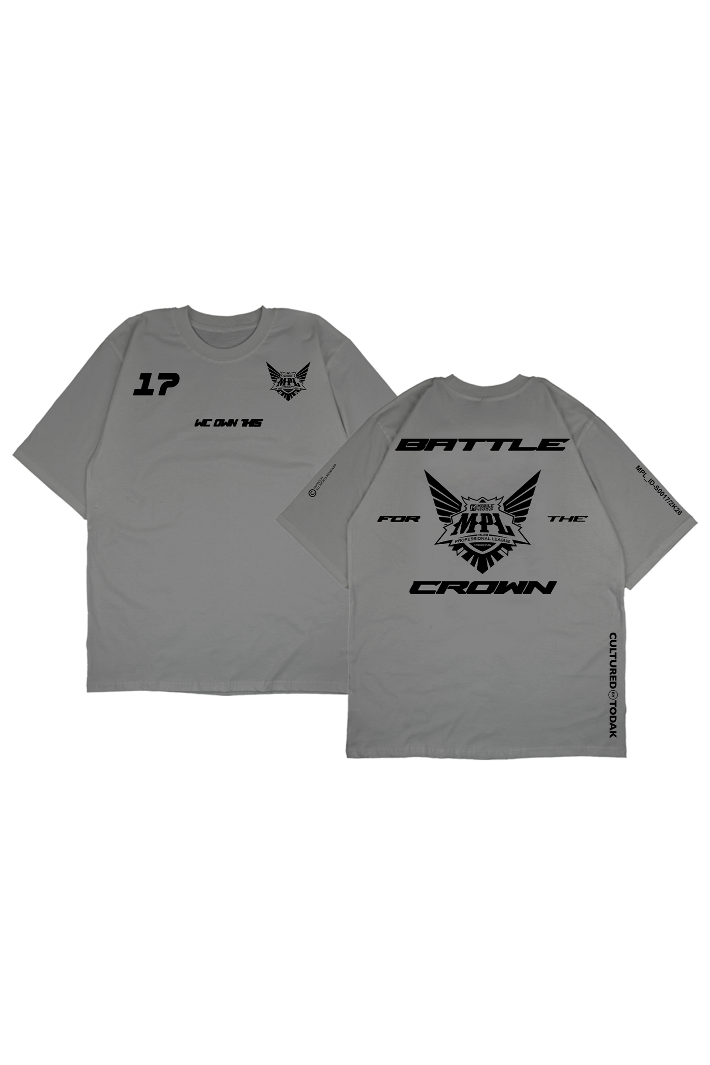 BATTLE FOR THE CROWN TEE GREY