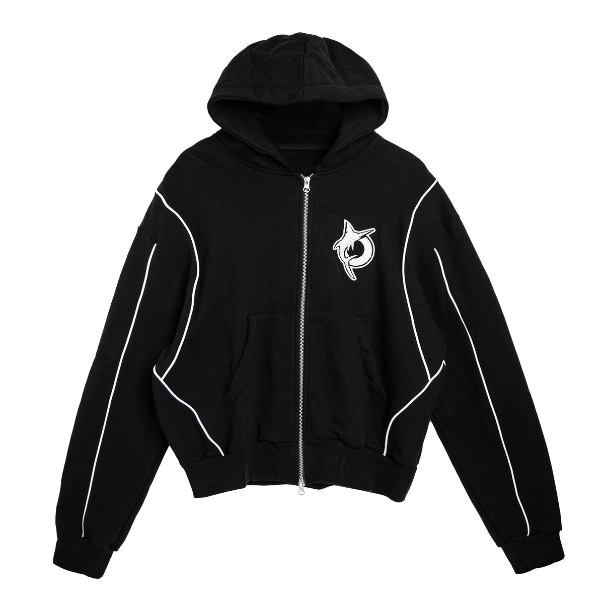 AFTERMARKS DOUBLEZIP HOODIE - BLACK