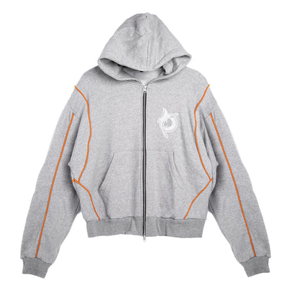 AFTERMARKS DOUBLEZIP HOODIE - GREY