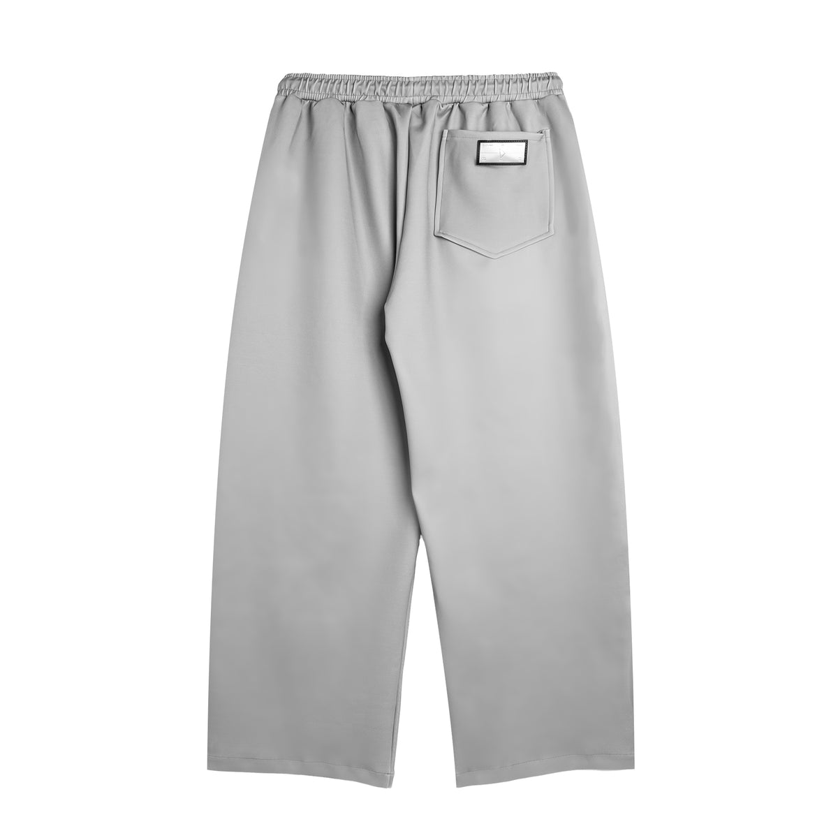 DOUBLE HIP WIDE LEG SWEATPANTS - GREY