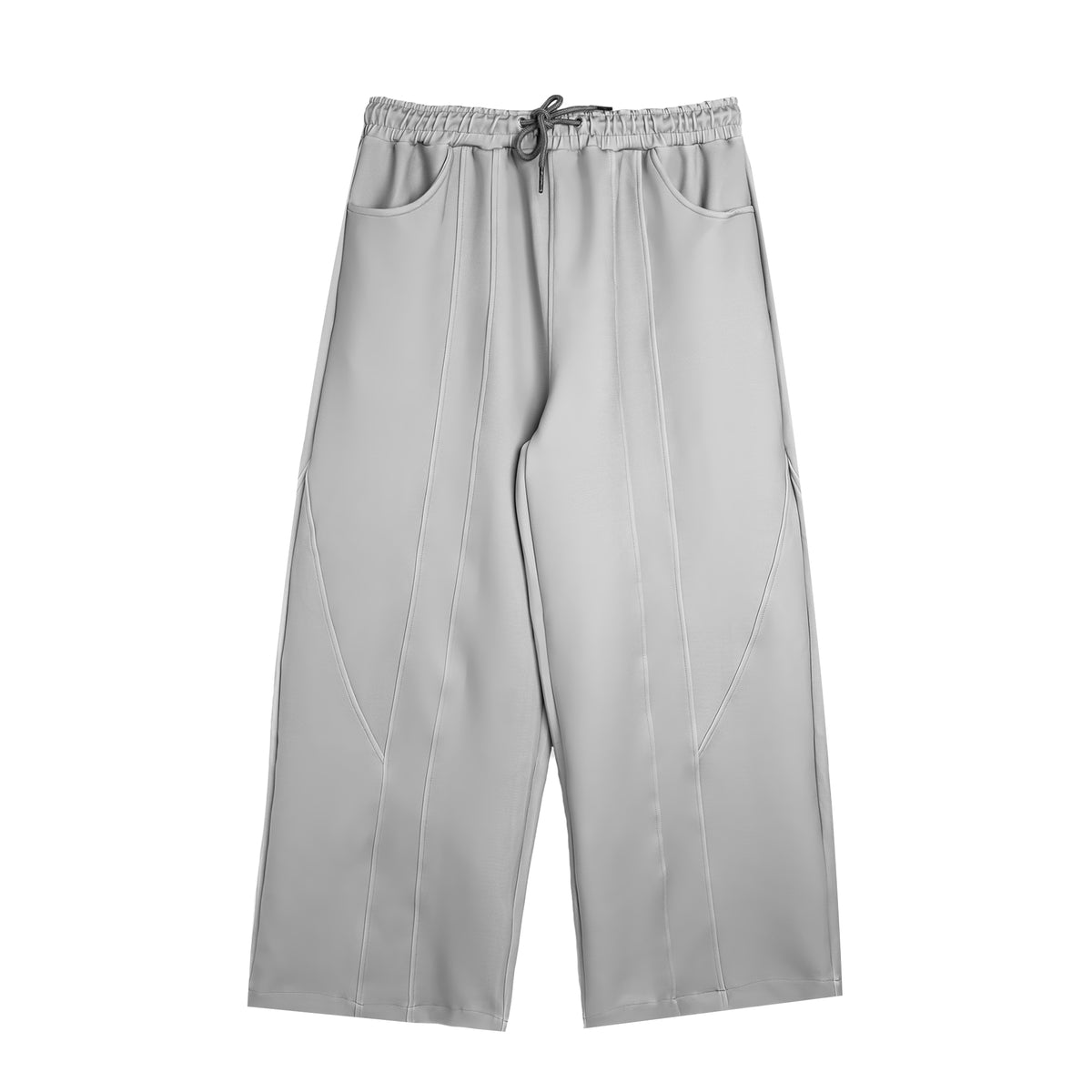 STRAIGHT WIDE LEG SWEATPANTS - GREY