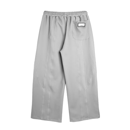 STRAIGHT WIDE LEG SWEATPANTS - GREY
