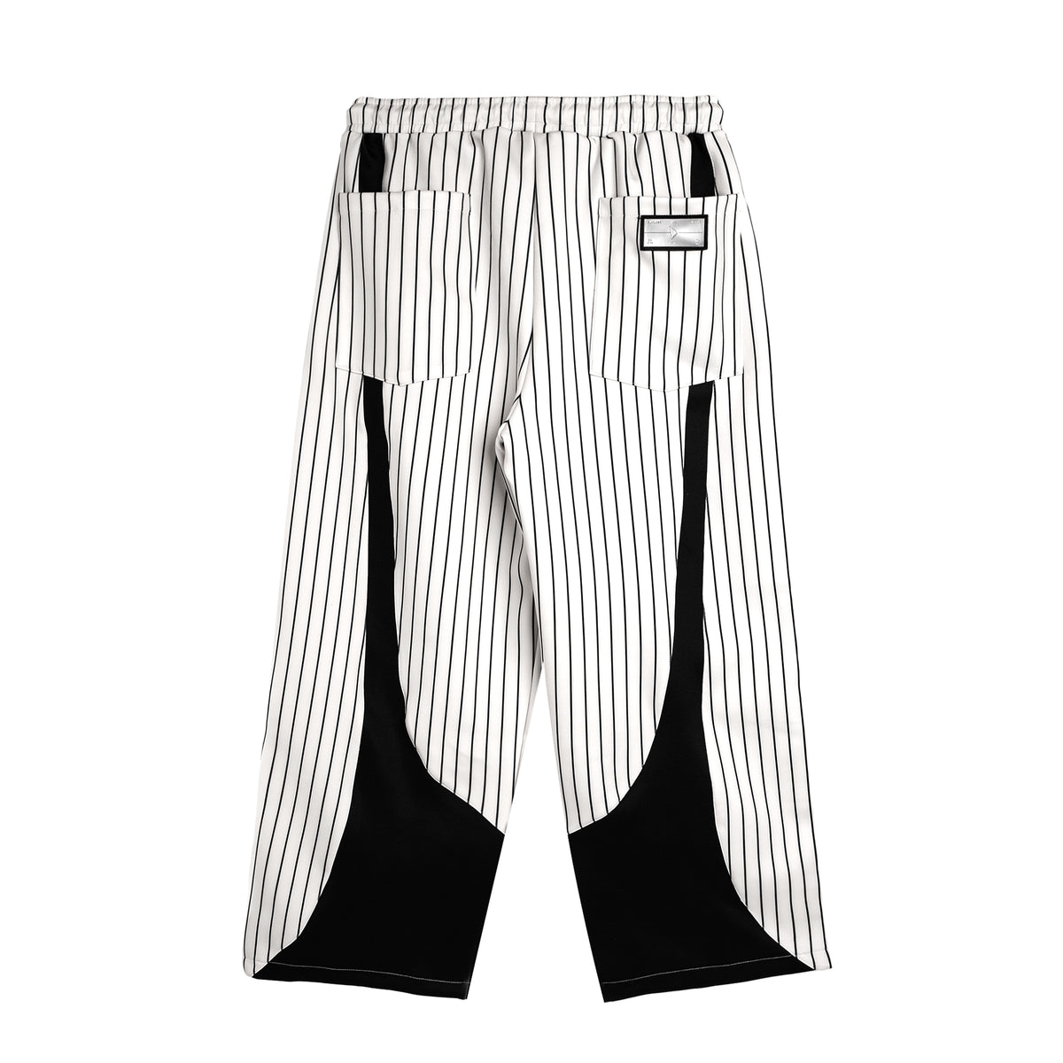 STRIPES TRACKPANTS WITH SNAP BUTTON
