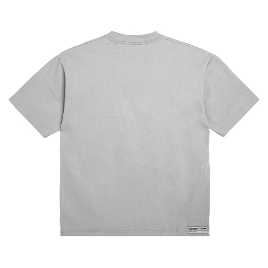 LASERCUT BATTLESCARS LOGO TEE - GREY