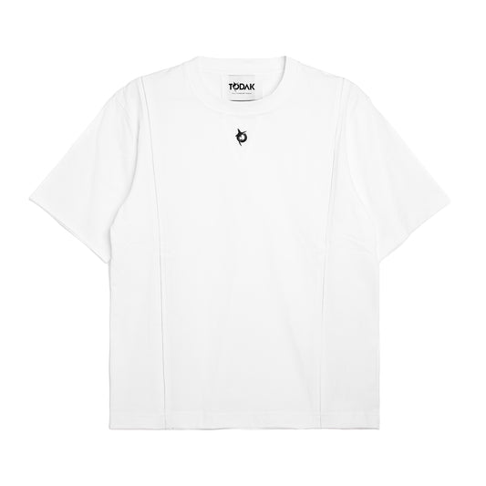 BASIC TEE WITH LOGO - WHITE