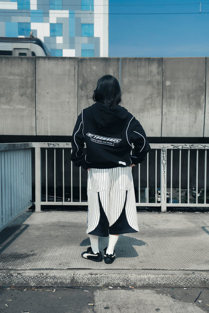 AFTERMARKS DOUBLEZIP HOODIE - BLACK