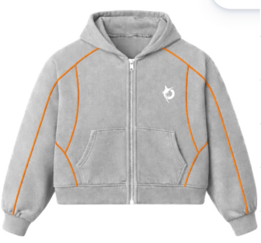 AFTERMARKS DOUBLEZIP HOODIE - GREY