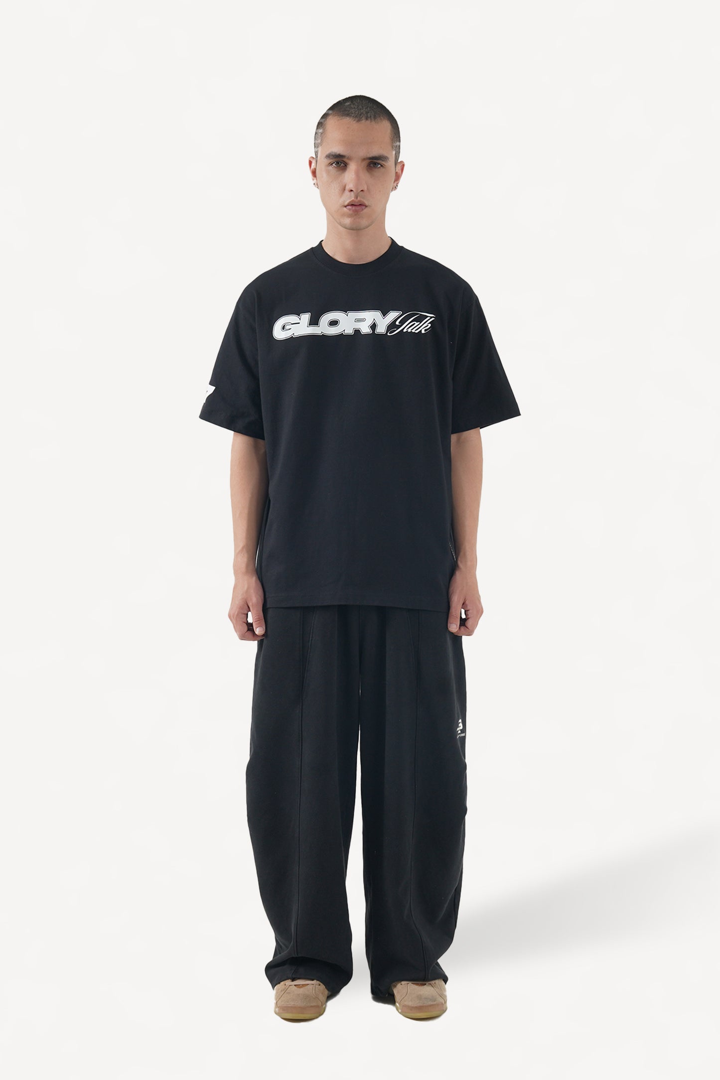 GLORY TALK STATEMENT TEE BLACK