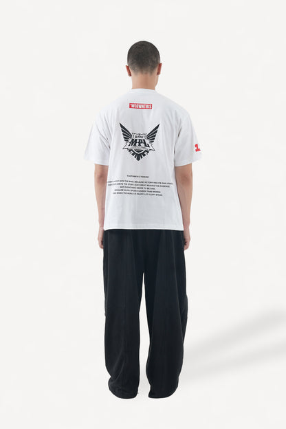 GLORY TALK STATEMENT TEE WHITE